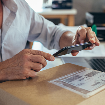 scanning on mobile phone