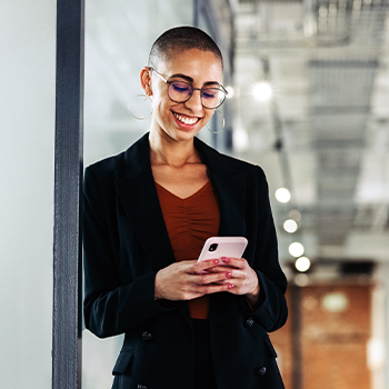 Woman on mobile phone