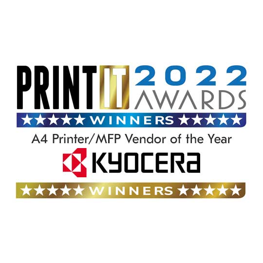 Print IT Awards 2022 Kyocera win