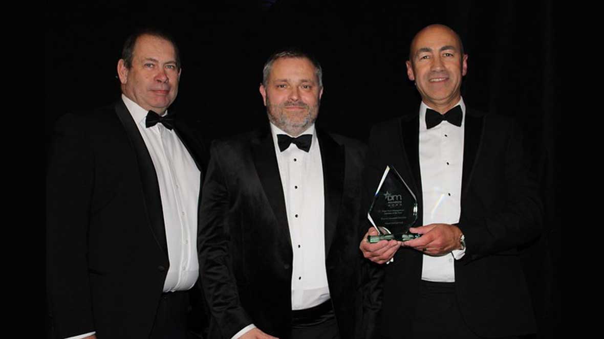 Bob Mitton, Simon Godfrey and Steve Doust represented Kyocera at the award ceremony last week in London.