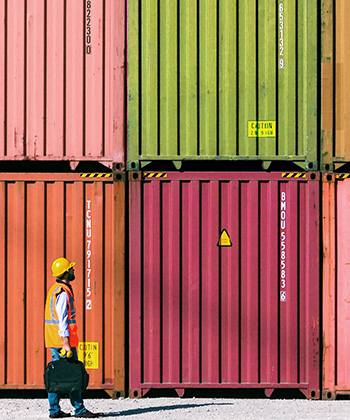 Ensure invoices go out as soon as possible colourful shipping containers